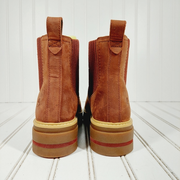 New Timberland Ortholite Leather  Burgundy Ankle Boots C613 - Picture 6 of 11